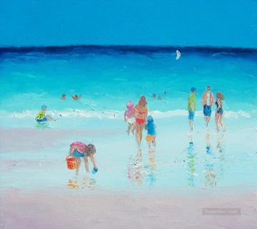 Reflejos de playa Impresionismo infantil Pinturas al óleo